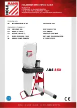 Preview for 1 page of HOLZMANN MASCHINEN ABS 850 User Manual