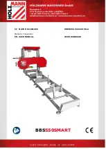 HOLZMANN MASCHINEN BBS550SMART User Manual предпросмотр