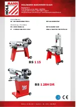 HOLZMANN MASCHINEN BS 115 User Manual предпросмотр