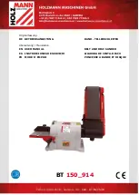 HOLZMANN MASCHINEN BT 150 914 User Manual preview