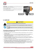 Preview for 21 page of HOLZMANN MASCHINEN DBM 21N User Manual