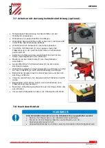 Предварительный просмотр 23 страницы HOLZMANN MASCHINEN HOB 260ECO User Manual