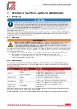 Preview for 14 page of HOLZMANN MASCHINEN HUB15FLEX 24V Operating Manual