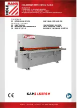 HOLZMANN MASCHINEN KAM215EPSV User Manual предпросмотр