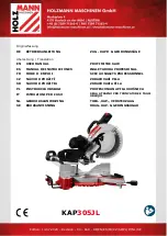 Предварительный просмотр 1 страницы HOLZMANN MASCHINEN KAP305JL User Manual