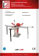 HOLZMANN MASCHINEN LKM 1080 User Manual preview