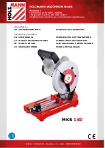 HOLZMANN MASCHINEN MKS 180 User Manual preview