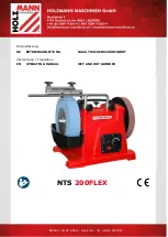 HOLZMANN MASCHINEN NTS 200FLEX Operating Manual предпросмотр