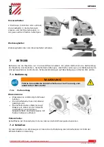 Предварительный просмотр 12 страницы HOLZMANN MASCHINEN NTS 250 User Manual