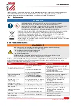 Предварительный просмотр 14 страницы HOLZMANN MASCHINEN RWH250Hybrid User Manual