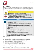 Предварительный просмотр 18 страницы HOLZMANN MASCHINEN TK305 User Manual