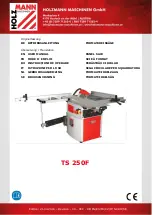 Предварительный просмотр 1 страницы HOLZMANN MASCHINEN TS 250F User Manual