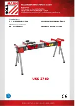 HOLZMANN MASCHINEN USK 2760 User Manual preview