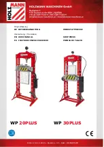 HOLZMANN MASCHINEN WP 20PLUS User Manual предпросмотр