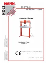 Предварительный просмотр 1 страницы HOLZMANN MASCHINEN WP 45H Operation Manual