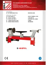 Holzmann D 460FXL User Manual preview