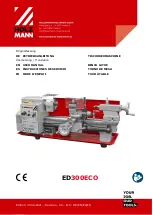 Holzmann ED300ECO User Manual предпросмотр