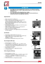 Preview for 14 page of Holzmann HBS 230ECO User Manual