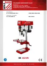 Preview for 1 page of Holzmann SB 162VN User Manual