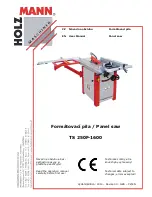 Holzmann TS 250F-1600 User Manual preview