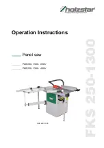 Предварительный просмотр 1 страницы Holzstar 5902030 Operation Instructions Manual