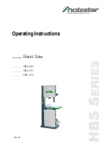 Preview for 1 page of Holzstar HBS 400 Operating Instructions Manual