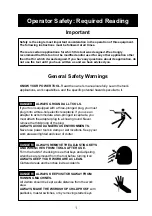 Preview for 2 page of Holzstar HBS 400 Operating Instructions Manual