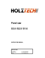 Preview for 1 page of HOLZTECH S1.6 Instruction Manual