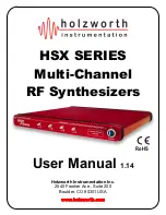 Holzworth Instrumentation HSX Series User Manual preview