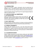 Preview for 4 page of Holzworth Instrumentation HSX Series User Manual