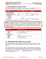 Preview for 8 page of Holzworth Instrumentation HSX Series User Manual