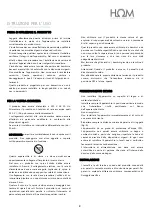 Preview for 8 page of HOM ELYSIR D Instructions Manual