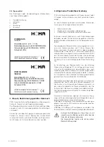 Предварительный просмотр 4 страницы Homa PCM Series Original Instruction Manual