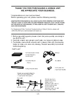 Preview for 2 page of Homak BK02010720 Owner'S And Operator'S Manual