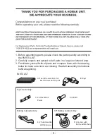 Preview for 3 page of Homak BK02036081 Owner'S And Operator'S Manual