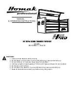 Homak BK02056071 Owner'S Manual & Operating Instructions preview