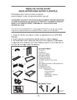 Preview for 5 page of Homak BK05500190 Owner'S And Operator'S Manual