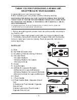 Предварительный просмотр 3 страницы Homak BK06032000 Owner'S And Operator'S Manual