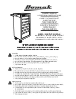 Предварительный просмотр 1 страницы Homak BK08018070 Owner'S And Operator'S Manual