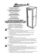 Предварительный просмотр 1 страницы Homak BK08041021 Owner'S And Operator'S Manual