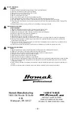 Preview for 4 page of Homak BL02027052 Owner'S Manual