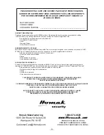 Preview for 8 page of Homak first watch HS10131017 Owner'S And Operator'S Manual