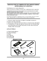 Preview for 6 page of Homak GW00550150 Owner'S And Operator'S Manual