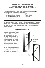 Preview for 5 page of Homak HS30103605 Owner'S Manual & Operating Instructions