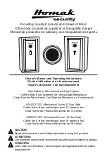 Preview for 1 page of Homak HS40221120 Owner'S Manual And Operating Instructions