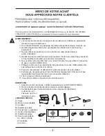 Preview for 4 page of Homak RD00820310 Owner'S Manual & Operating Instructions