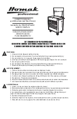 Preview for 1 page of Homak RD06035247 Owner'S Manual & Operating Instructions