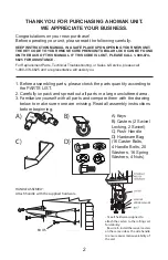 Preview for 2 page of Homak RD06035247 Owner'S Manual & Operating Instructions