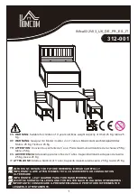 Предварительный просмотр 1 страницы HOMCOM 312-001 Quick Start Manual