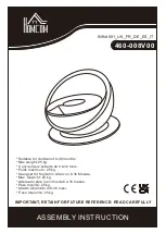 Preview for 1 page of HOMCOM 460-008V00 Assembly Instruction